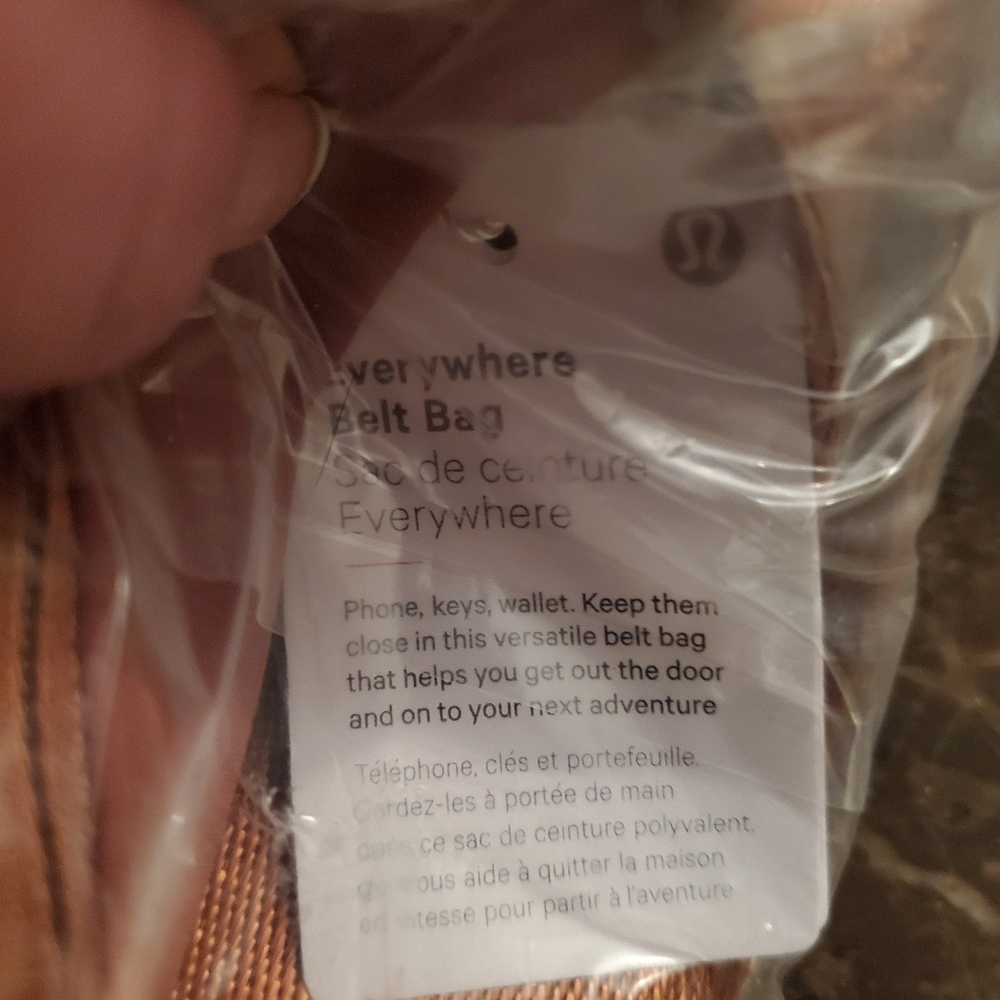 Lululemon Athletica Everywhere Fleece Belt Bag (Burnt Caramel) NWT - Picture 7 of 7